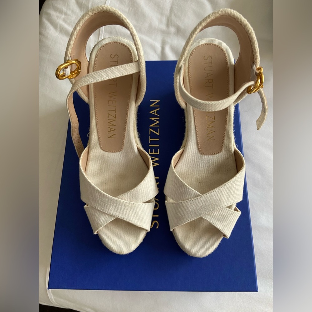Stuart Weitzman Mirela wedges. Like new condition